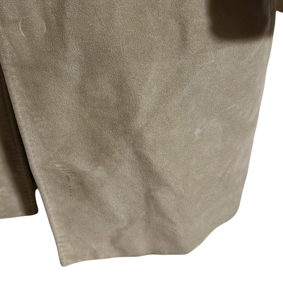 Banana Republic Men's Tan Trench Coat Velvet Size Large - Picture 6 of 15